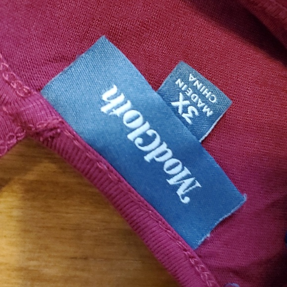 EUC Modcloth V Neck Criss Cross Back Maroon Size 3X - Picture 2 of 3